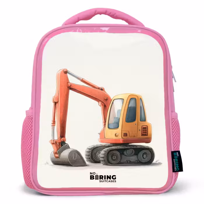 Rucksack Kind - Rosa - Bagger - Signiert - Orange