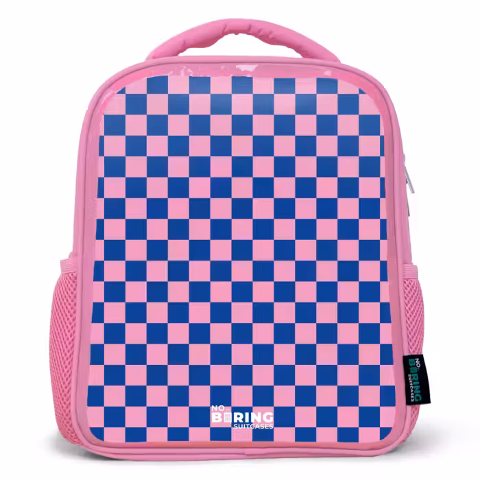 Rucksack Kind - Rosa - Blöcke - Blau - Rosa