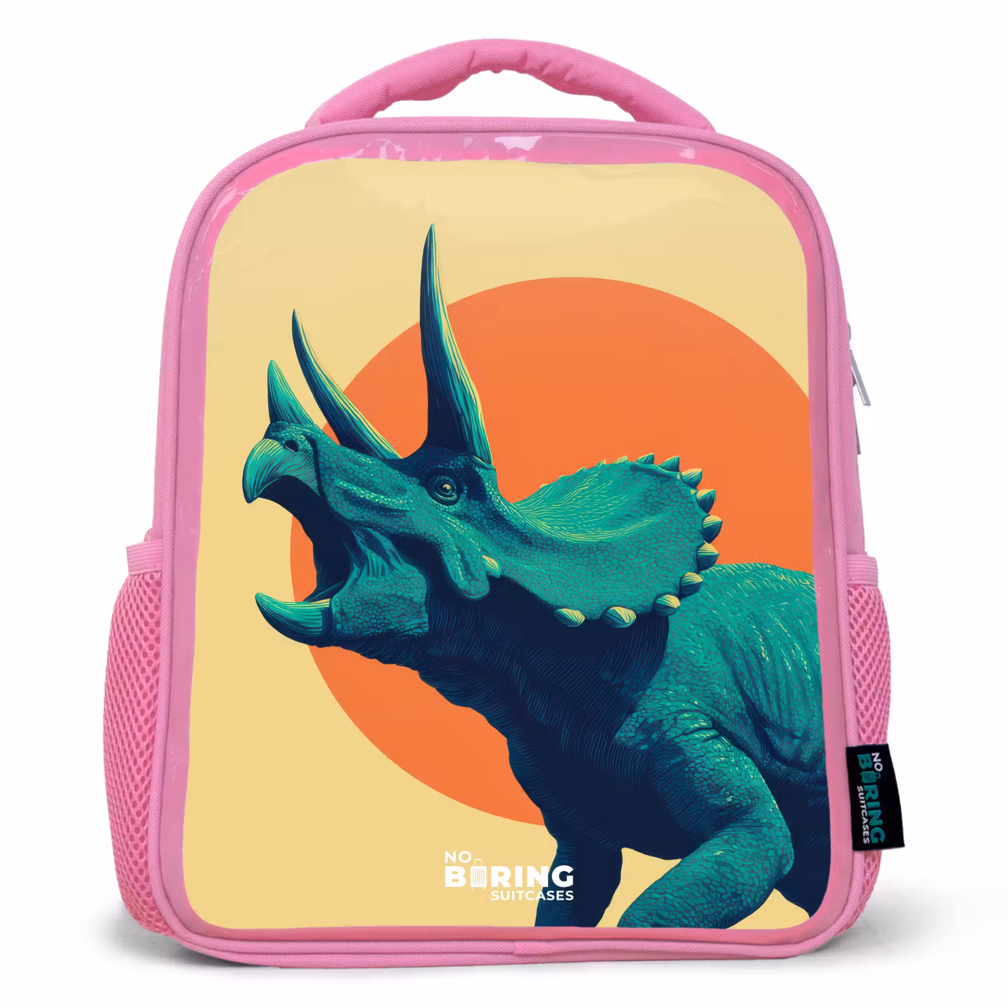 Rucksack Kind - Rosa - Dino - Triceratops - Tier