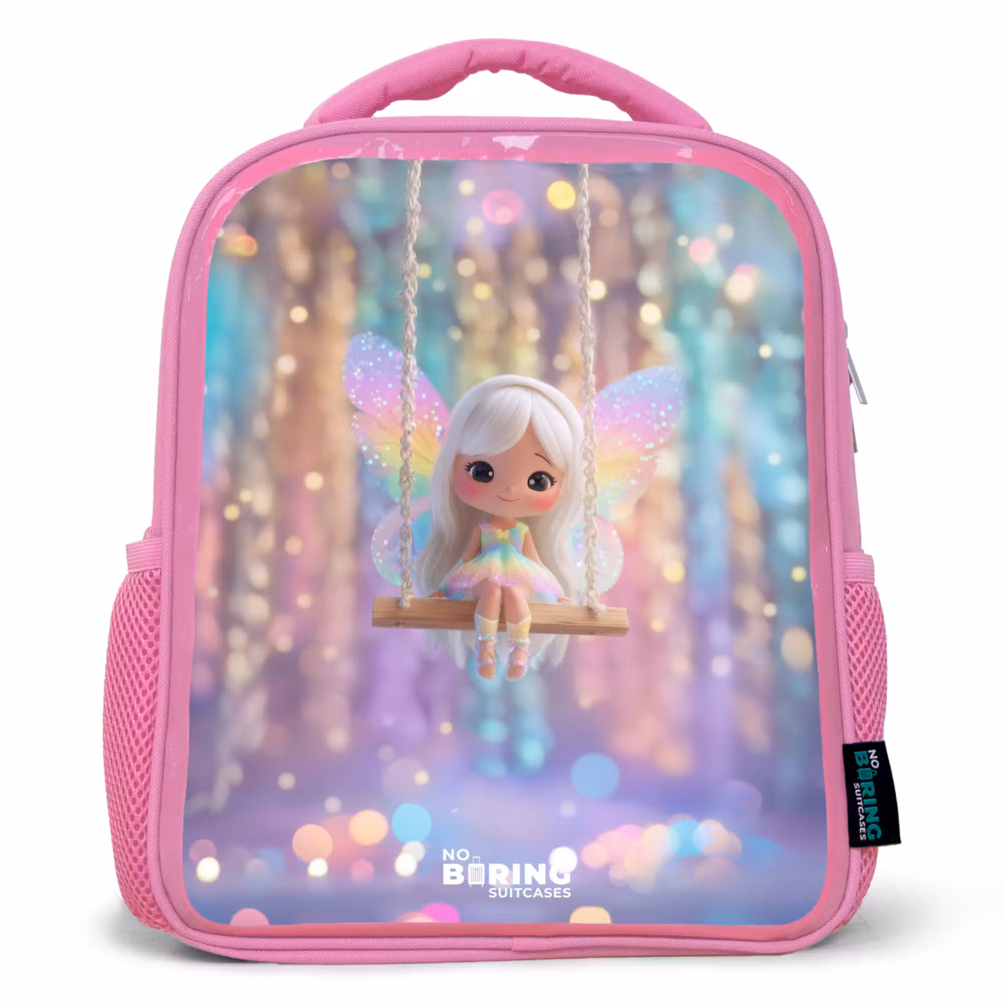 Rucksack Kind - Rosa - Fee - Elf - Regenbogen