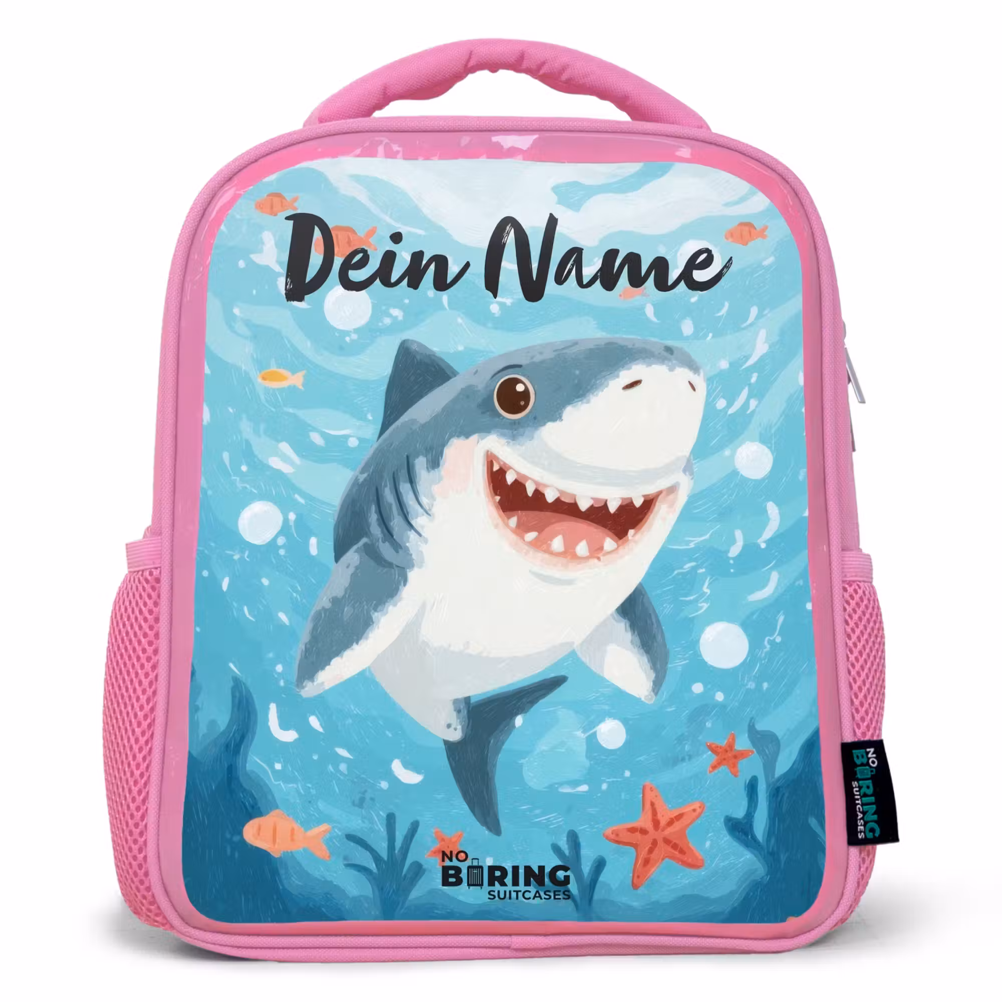 Rucksack Kind - Rosa - Hai - Wasser - Meer