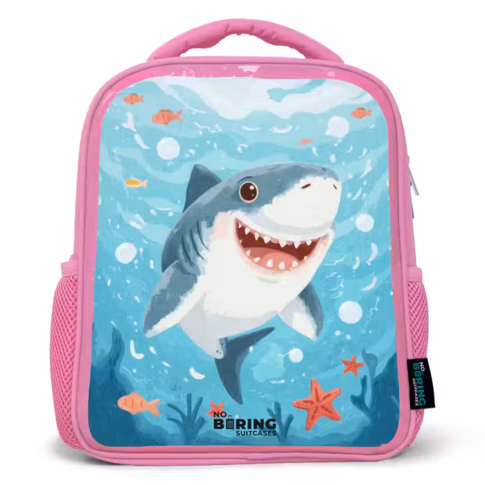 Rucksack Kind - Rosa - Hai - Wasser - Meer