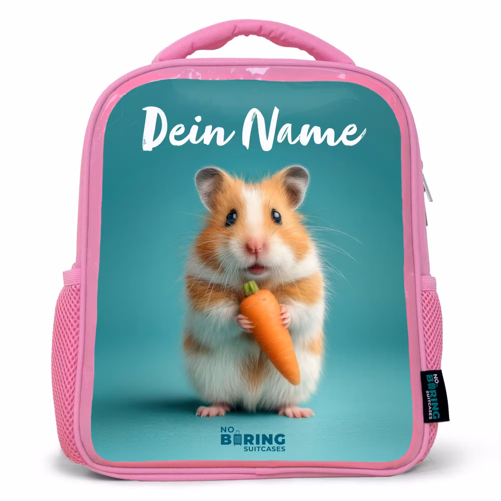 Rucksack Kind - Rosa - Hamster - Karotte - Tier