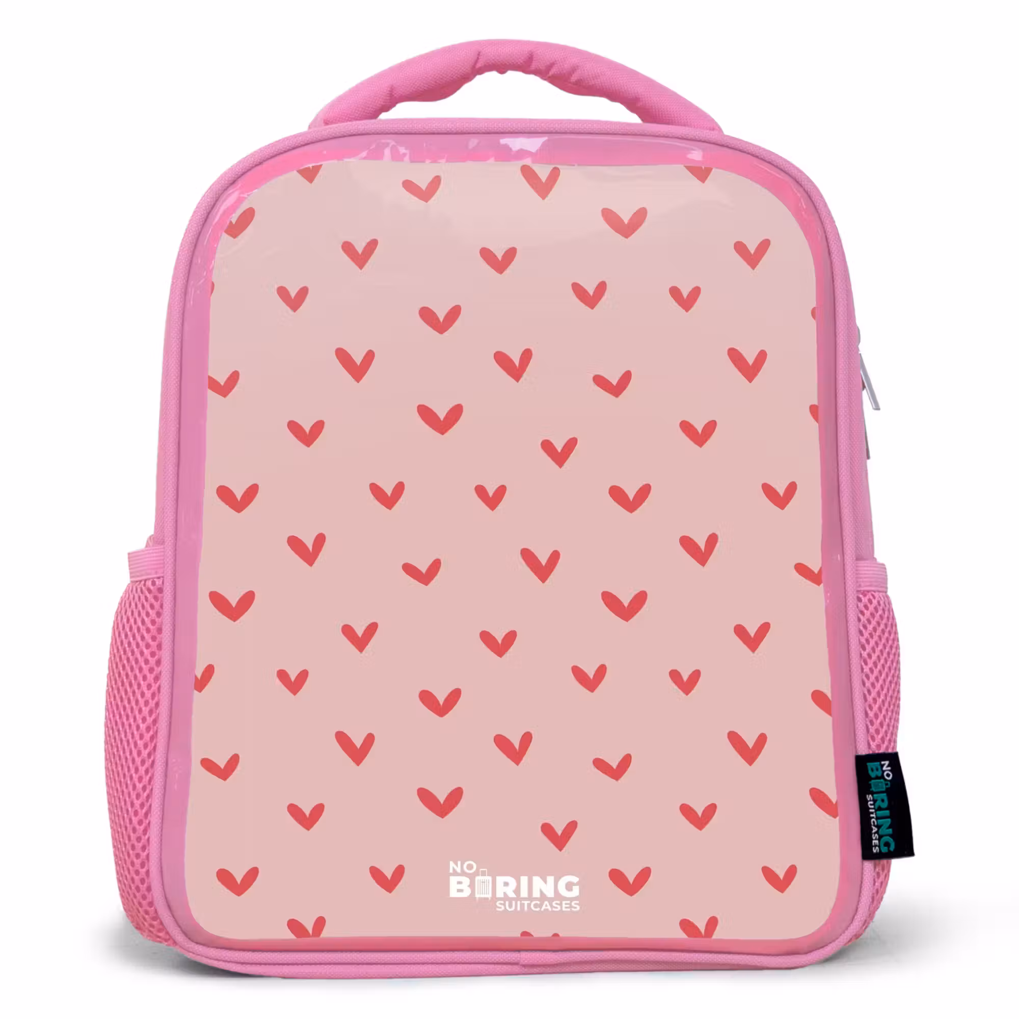 Rucksack Kind - Rosa - Herzmuster mit rosa Farben
