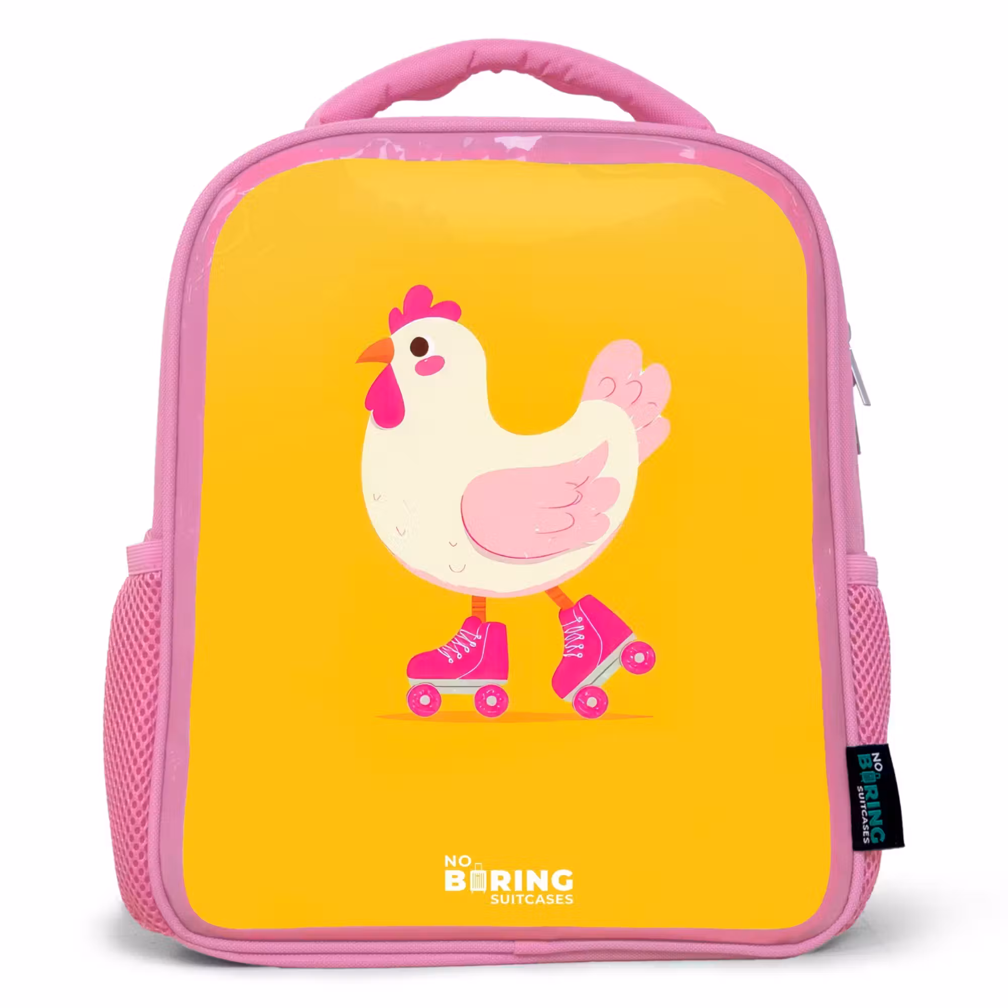 Rucksack Kind - Rosa - Kip - Rollschuhe - Gelb