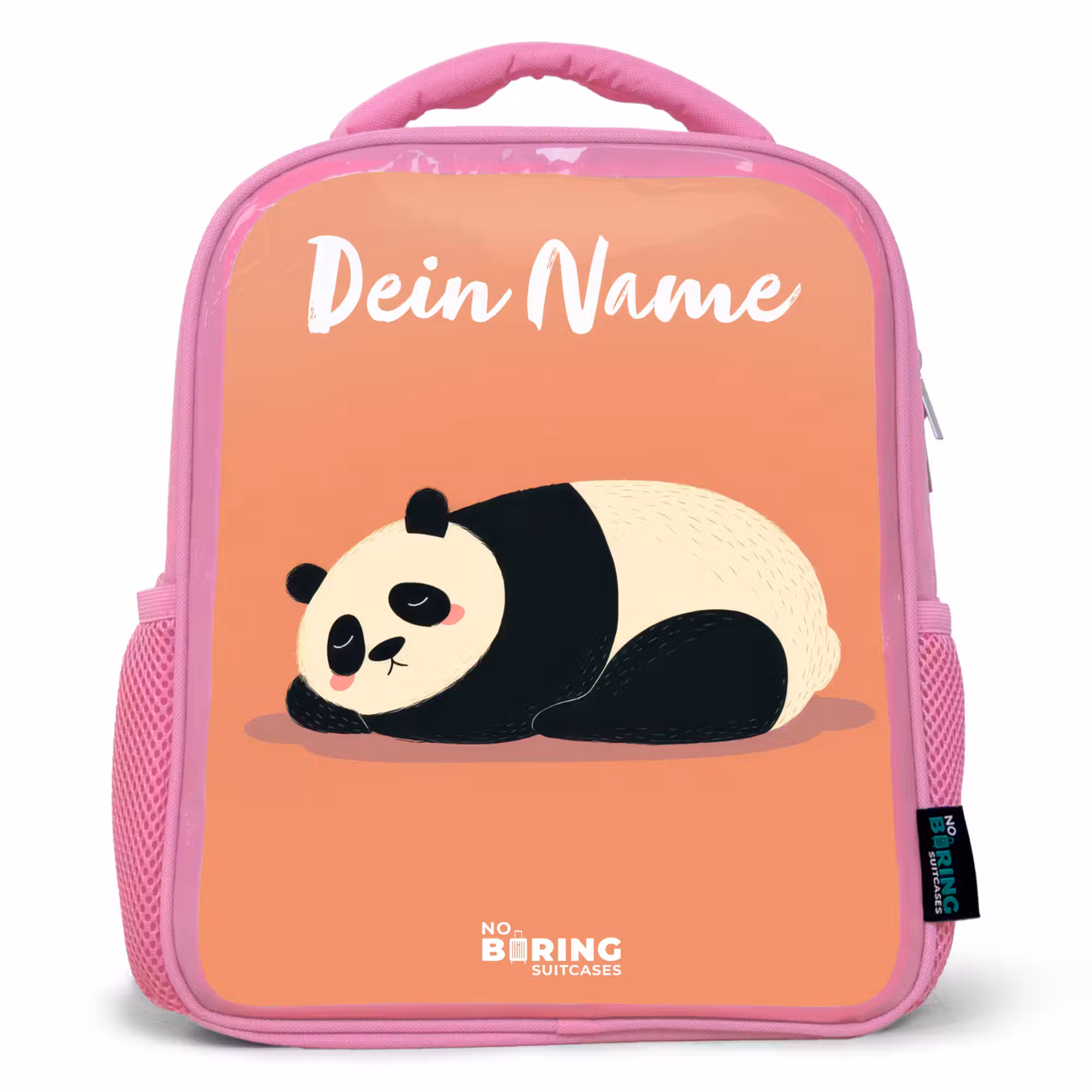 Rucksack Kind - Rosa - Panda - Schlafend - Orange