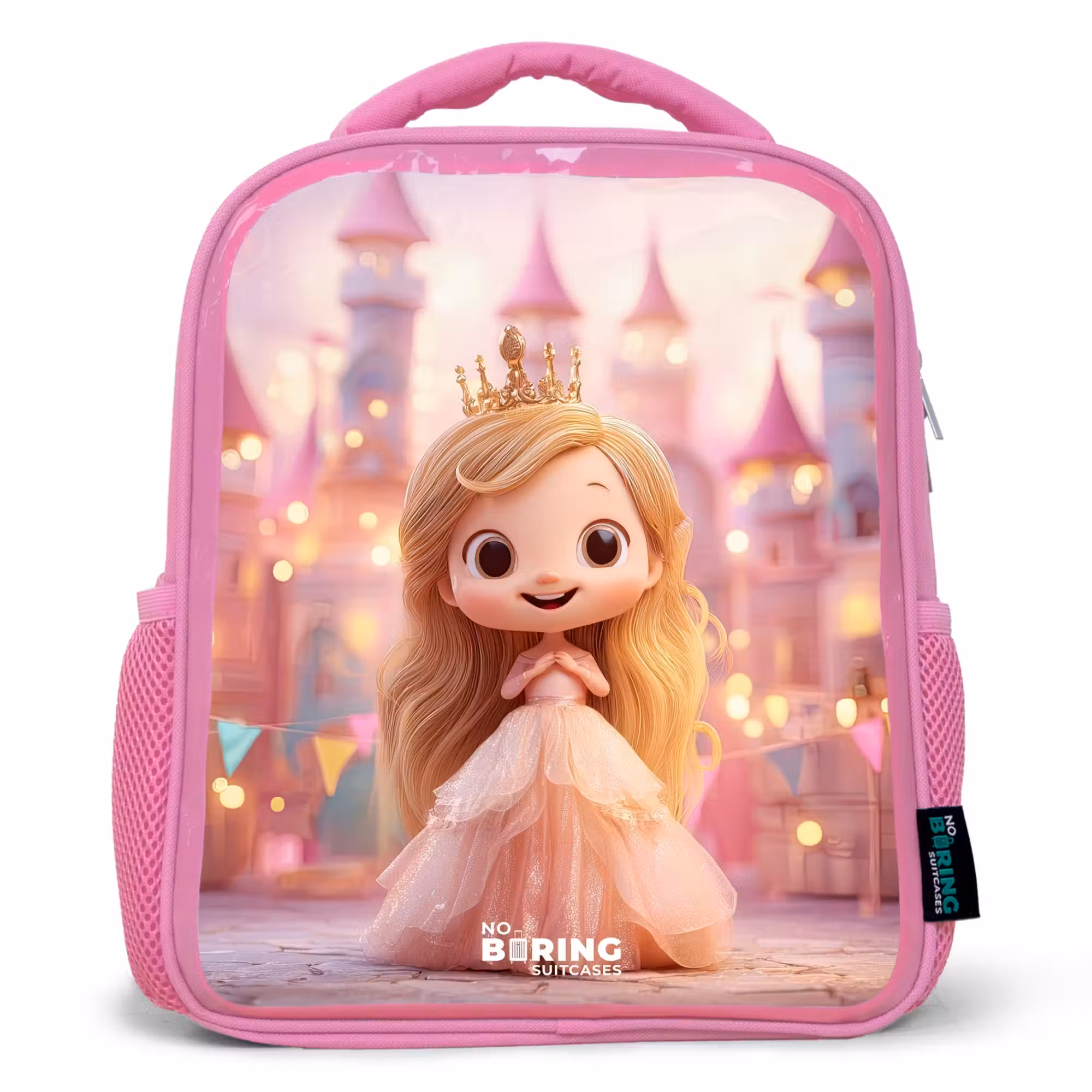 Rucksack Kind - Rosa - Prinzessin - Rosa - Schloss