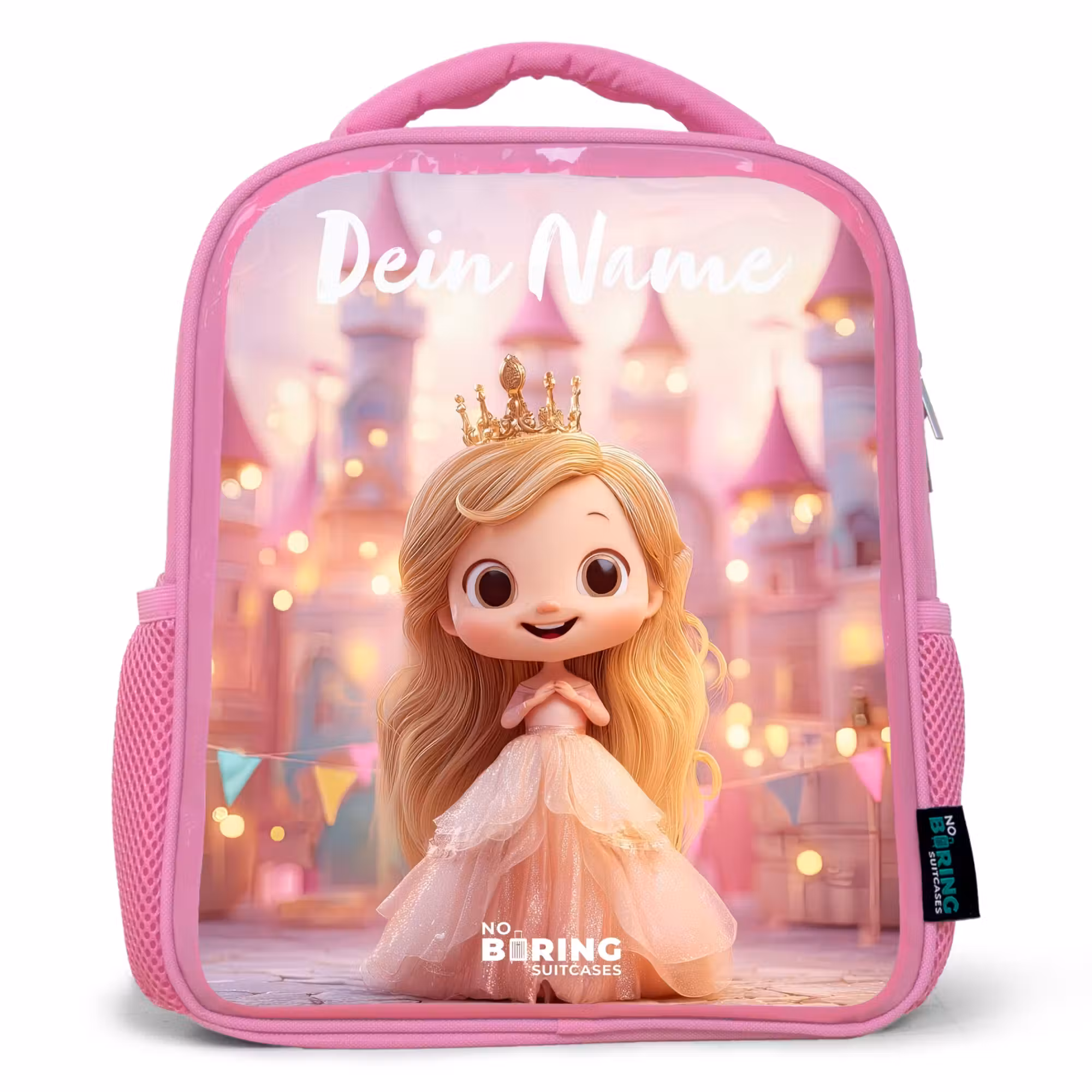 Rucksack Kind - Rosa - Prinzessin - Rosa - Schloss