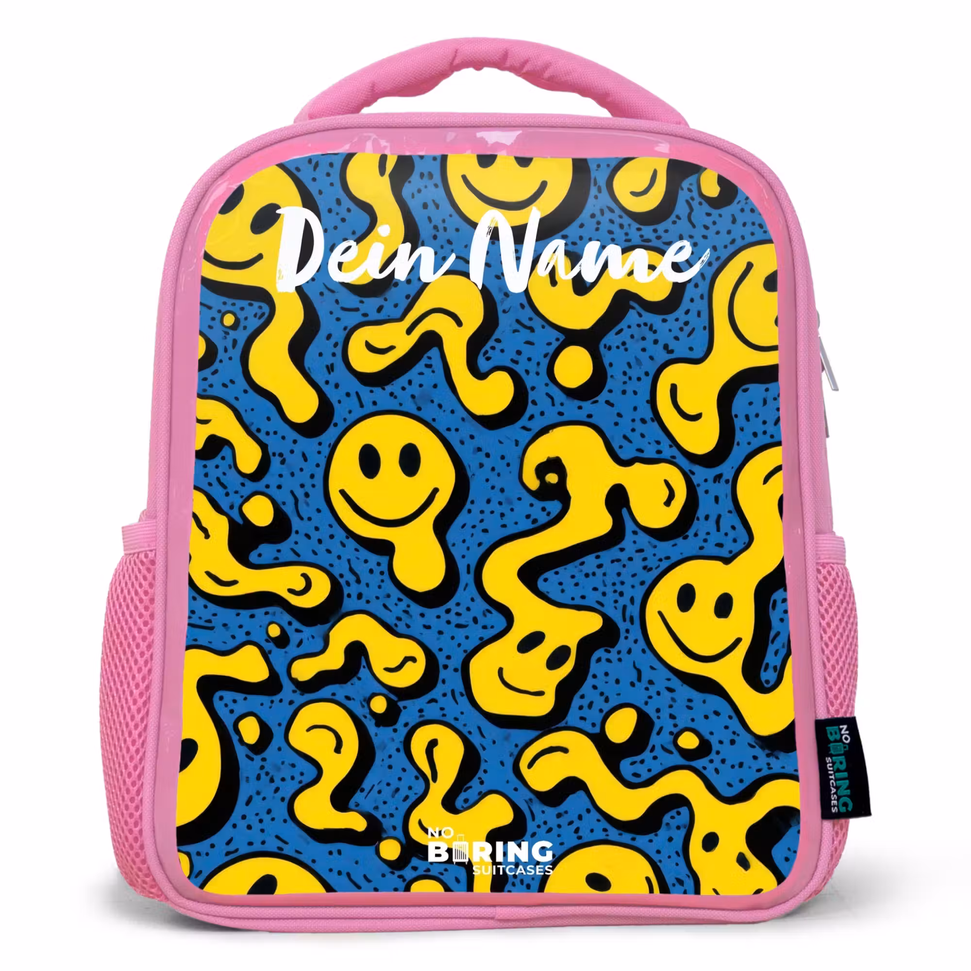 Rucksack Kind - Rosa - Smiley - Gelb - Blau