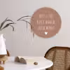 Thuis is het plekje waar de liefde woont - Quotes - Spreuken Wandcirkel kunststof plaat 5mm dik klein -sfeer4