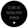Een speciaal plekje in mijn hart - Quotes - Spreuken Wandcirkel kunststof plaat 5mm dik klein -3d