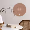 Geniet - Spreuken -Quotes Wandcirkel kunststof plaat 5mm dik klein -sfeer4