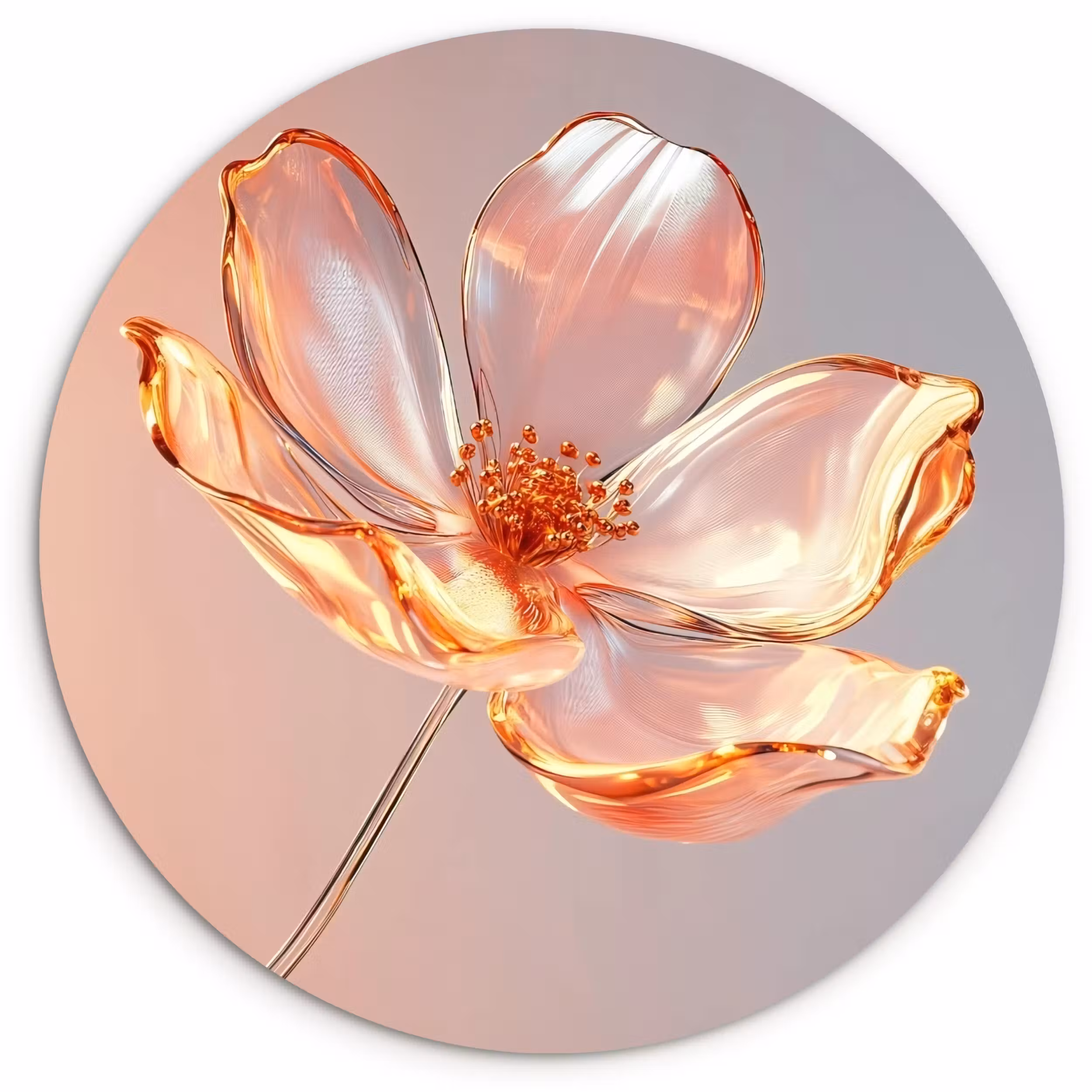 Forexbild Rund - Gläser - Blume - Rosa