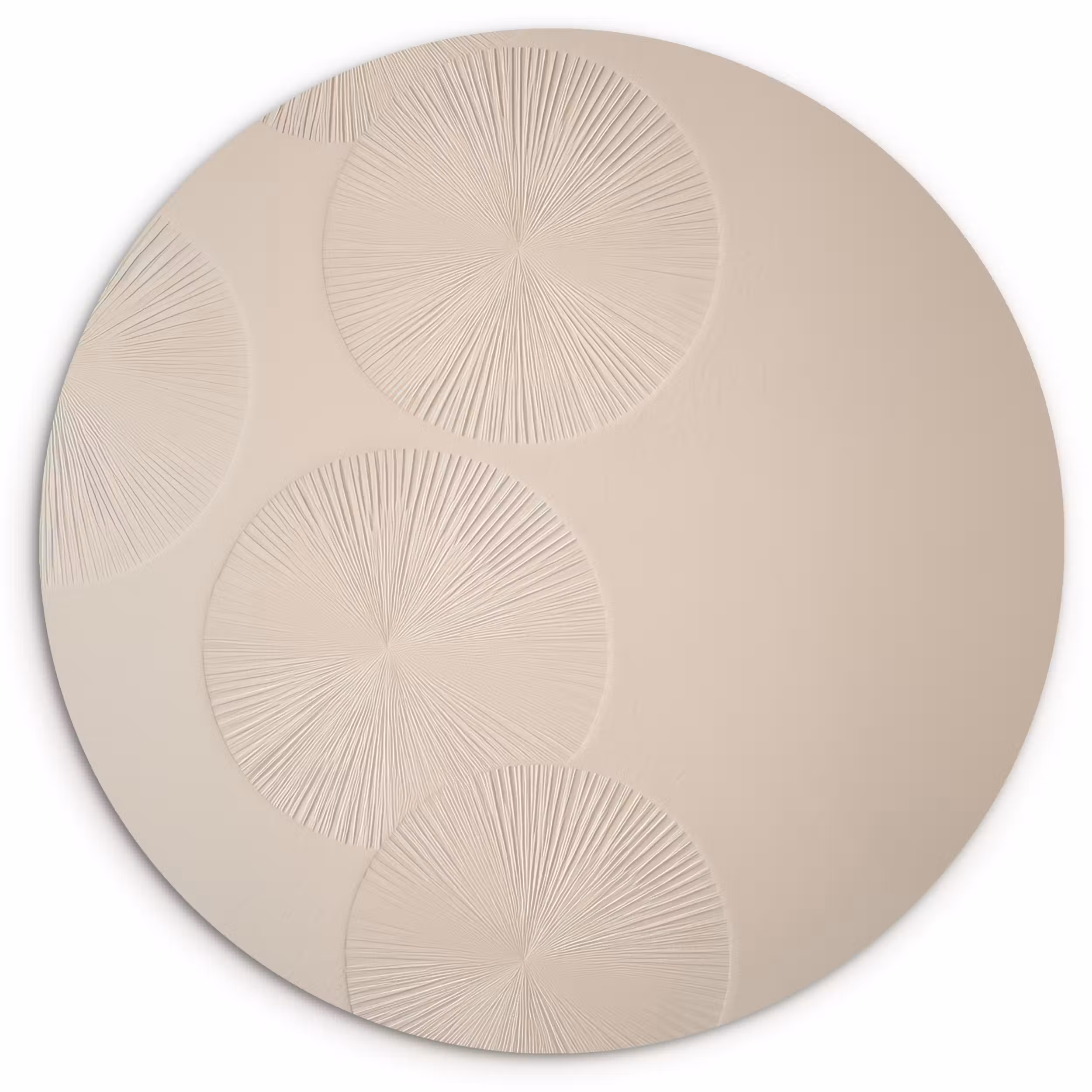 Forexbild Rund - Japandi - Beige - Modern