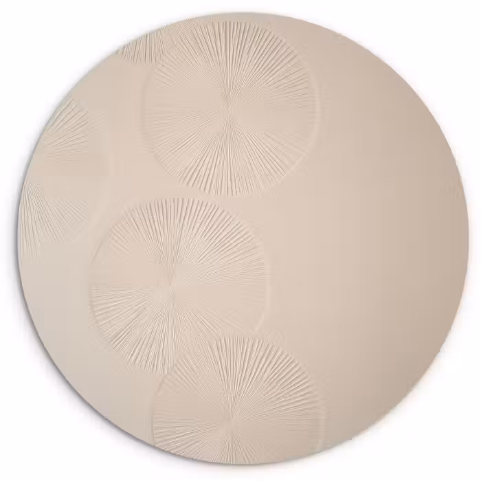 Forexbild Rund - Japandi - Beige - Modern