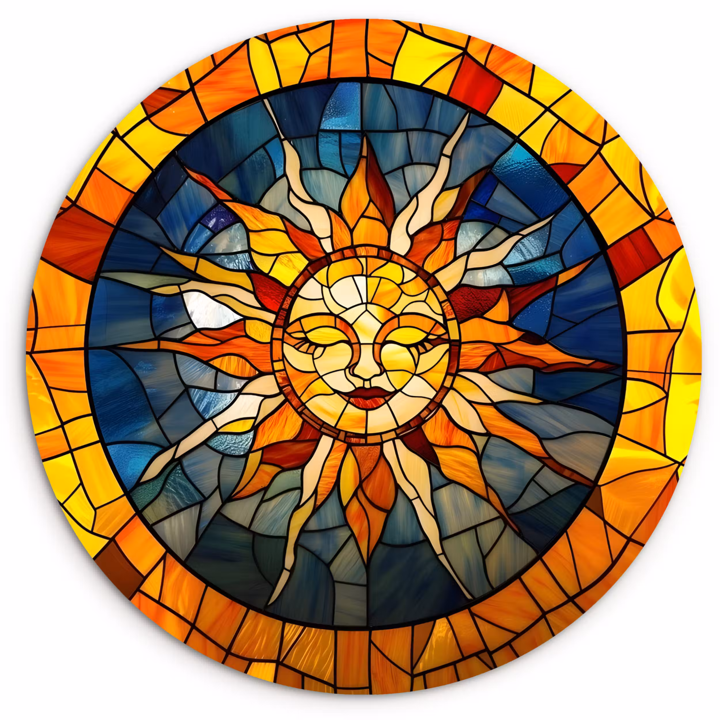 Forexbild Rund - Mosaik - Sonne - Gelb - Kreis
