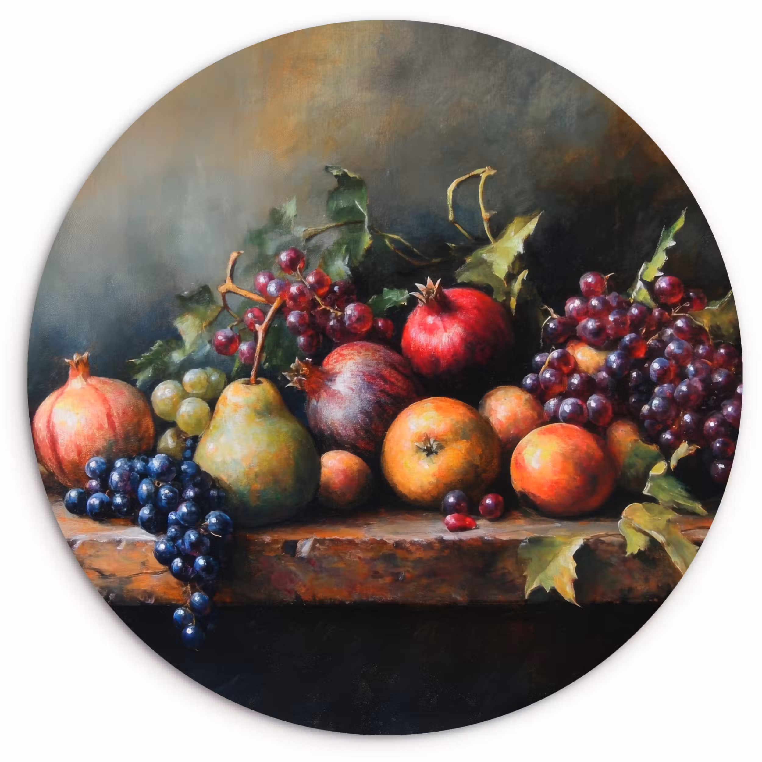 Forexbild Rund - Rustikal - Stilleben - Obst
