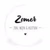 Zomer, zon, wijn & kletsen - Quotes - Tekst - Wijn - Zomer Wandcirkel kunststof plaat 5mm dik klein -3d