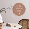 Spreuken - Jij bent mijn liever dan lief - Quotes Wandcirkel kunststof plaat 5mm dik klein -sfeer4