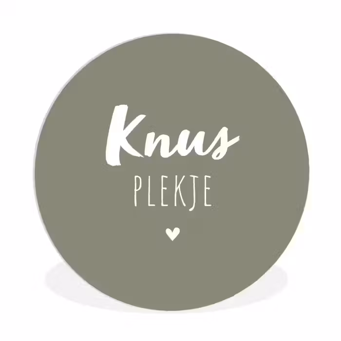 Spreuken - Knus plekje - Tekst - Zomer Wandcirkel kunststof plaat 5mm dik klein -3d