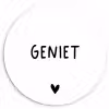 Spreuken - Geniet - Quotes Wandcirkel kunststof plaat 5mm dik klein -3d