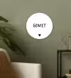 Spreuken - Geniet - Quotes Wandcirkel kunststof plaat 5mm dik klein -sfeer3