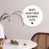 Spreuken - Grote avonturen beginnen klein - Quotes Wandcirkel kunststof plaat 5mm dik klein -sfeer4