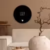Spreuken - Lief - Quotes Wandcirkel kunststof plaat 5mm dik klein -sfeer1