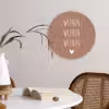 Spreuken - Wijnen wijnen wijnen - Quotes Wandcirkel kunststof plaat 5mm dik klein -sfeer4
