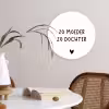 Spreuken - Zo moeder zo dochter - Quotes - Mama - Dochter Wandcirkel kunststof plaat 5mm dik klein -sfeer4