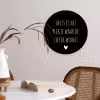 Spreuken - Thuis is het plekje waar de liefde woont - Quotes Wandcirkel kunststof plaat 5mm dik klein -sfeer4