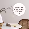 Spreuken - Thuis is het plekje waar de liefde woont - Quotes Wandcirkel kunststof plaat 5mm dik klein -sfeer4