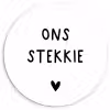 Ons stekkie - Quotes - Spreuken Wandcirkel kunststof plaat 5mm dik klein -3d
