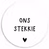 Ons stekkie - Spreuken - Quotes Wandcirkel kunststof plaat 5mm dik klein -3d