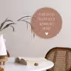 Wat je allemaal met me doet - Quotes - Spreuken Wandcirkel kunststof plaat 5mm dik klein -sfeer4