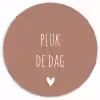 Quotes - Carpe diem - Pluk de dag - Spreuken Wandcirkel kunststof plaat 5mm dik klein -3d