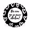Quotes - Hé zon, ga je mee stralen? - Tekst - Zon - Zomer Wandcirkel kunststof plaat 5mm dik klein -3d