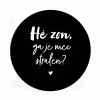 Quotes - Hé zon, ga je mee stralen? - Zomer - Tekst - Zon Wandcirkel kunststof plaat 5mm dik klein -3d