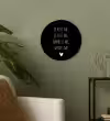 Quotes - Maaike Ouboter -  Je kust me je sust me - Spreuken Wandcirkel kunststof plaat 5mm dik klein -sfeer3