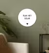 Quotes - Pluk het geluk - Spreuken Wandcirkel kunststof plaat 5mm dik klein -sfeer3