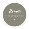 Quotes - Zomer, zon, wijn & kletsen - Tekst - Zomer Wandcirkel kunststof plaat 5mm dik klein -3d
