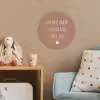 Quotes - Spreuken - Doe mij maar levenslang met jou Wandcirkel kunststof plaat 5mm dik klein -tsfeer1_kind