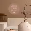 Adem kusjes in en blaas hartjes uit - Quotes - Spreuken Wandcirkel behangsticker klein -sfeer1