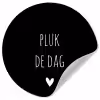 Carpe diem - Spreuken - Pluk de dag - Quotes Wandcirkel behangsticker klein -3d