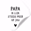 Papa - Spreuken - Stef Bos - Papa ik lijk steeds meer op jou - Quotes Wandcirkel behangsticker klein -3d