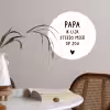 Papa - Spreuken - Stef Bos - Papa ik lijk steeds meer op jou - Quotes Wandcirkel behangsticker klein -sfeer3