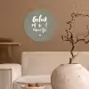 Geluk zit in 't zonnetje - Tekst - Geluk - Quotes - Zon Wandcirkel behangsticker klein -sfeer1