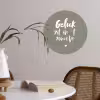 Geluk zit in 't zonnetje - Tekst - Geluk - Quotes - Zon Wandcirkel behangsticker klein -sfeer3