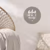 Geluk zit in 't zonnetje - Tekst - Geluk - Quotes - Zon Wandcirkel behangsticker klein -sfeer4