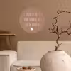 Thuis is het plekje waar de liefde woont - Quotes - Spreuken Wandcirkel behangsticker klein -sfeer1